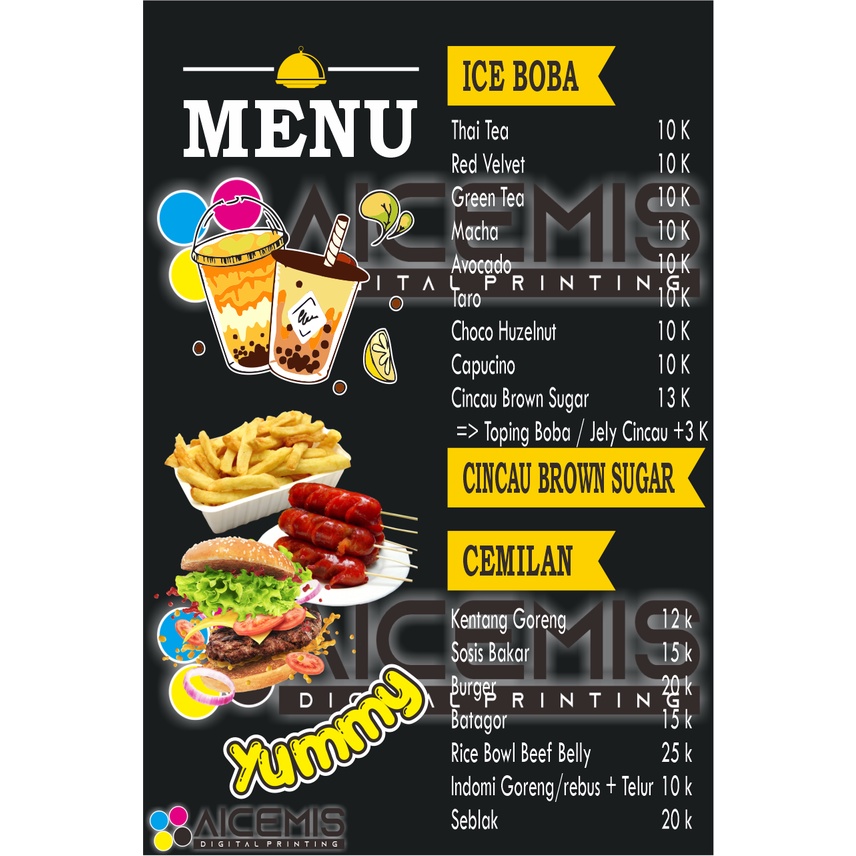 DAPAT 2 PCS  / DAFTAR MENU BOBA / DAFTAR MENU THAITEA / DAFTAR MENU MINUMAN / DAFTAR MENU MINUMAN / 