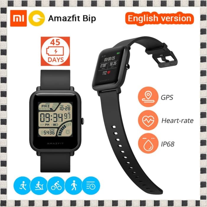 Smartwatch Xiaomi / Amazfit Xiaomi Pasti Original - Hitam Terlaris
