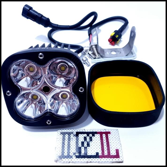 Lampu Tembak Led Cwl 4 Mata 40 Watt Mb4 Cree Work Light Mika Kuning Diskon