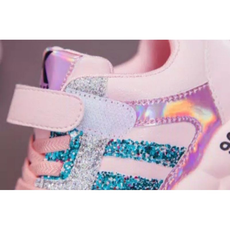 Sepatu Anak Perempuan ROCKIT Sneakers Kids Non LED Sepatu Anak Import Size 26-35 Usia 3-8 Tahun