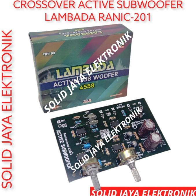 Kit Crossover Subwoofer Krossover Aktif Active Lambada Sub Ranic 201
