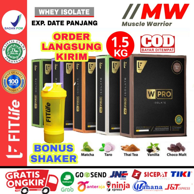 FITlife WPRO ISO 1.5 Kg 50 Serv Fitlife W Pro Iso 1.5Kg 50Serv BPOM FIT life Whey Protein Isolate 3,
