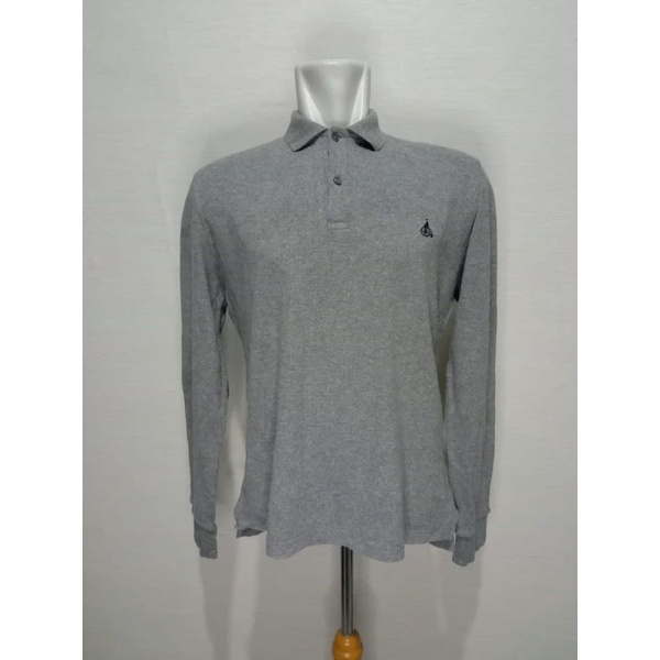 Polo shirt kaos polo panjang Beanpole abu