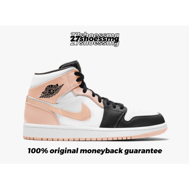 Nike Air Jordan 1 Mid Crimson Tint 100% Original Resmi Nike Store