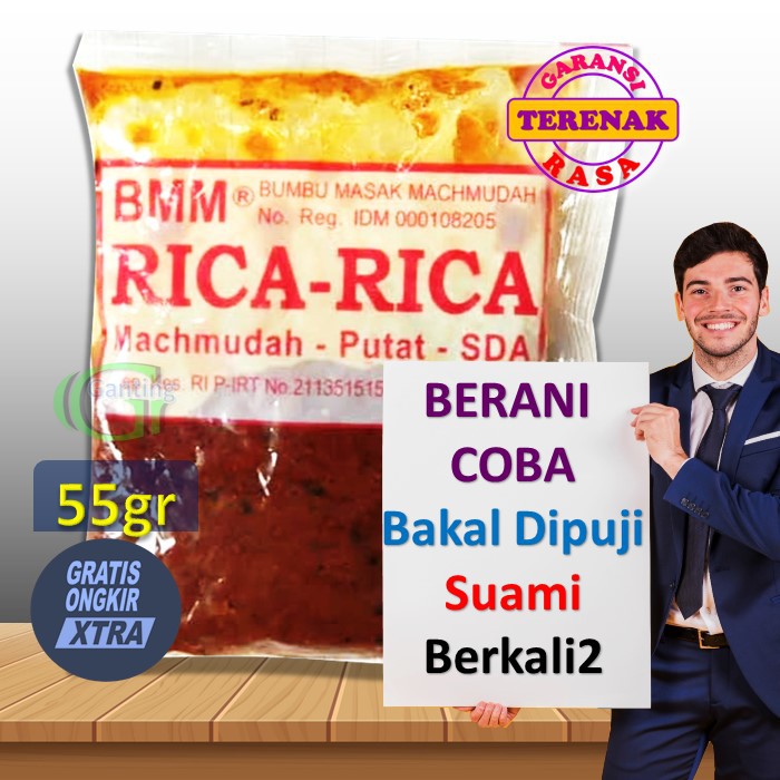 

Bmm Bumbu Rica-Rica Mahmudah Machmudah( 55Gr 250Gr) Garansi Paling Enak Halus Instan Siap Pakai