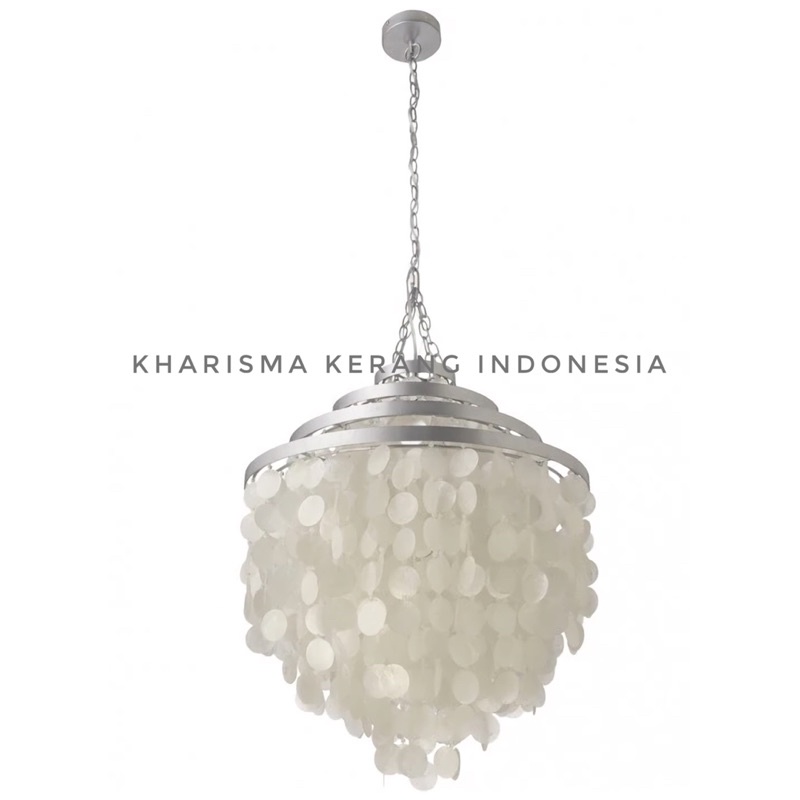 Jual CAPIZ SHELL CHANDELIER LAMPU GANTUNG KERANG CAPIZ LAMPU GANTUNG ...