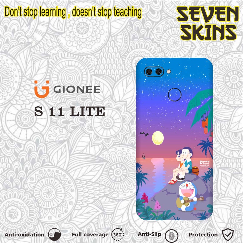 SKIN HANDPHONE DAPAT 2 PCS  GIONEE S11 LITE  DORAEMON