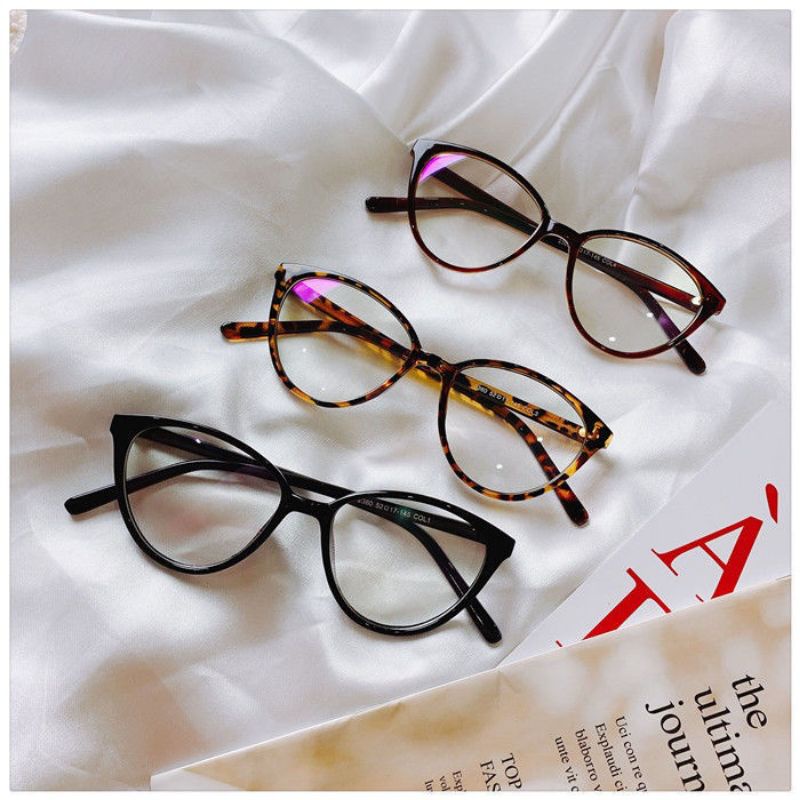 KACAMATA CAT EYE LENSA TRANSPARANT, •BEPINK OFFICIAL•