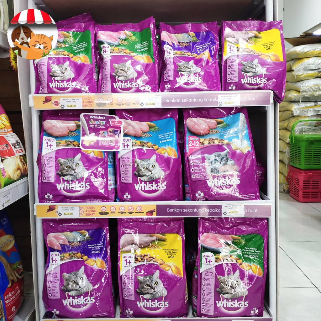 Whiskas Chicken Adult 1.2kg  Makanan Kering Kucing Dewasa 1+