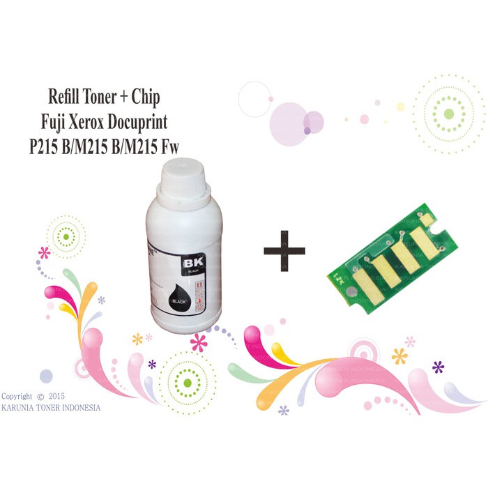 Refill Toner + Chip Fuji Xerox Docuprint P215 B/M215 B/M21