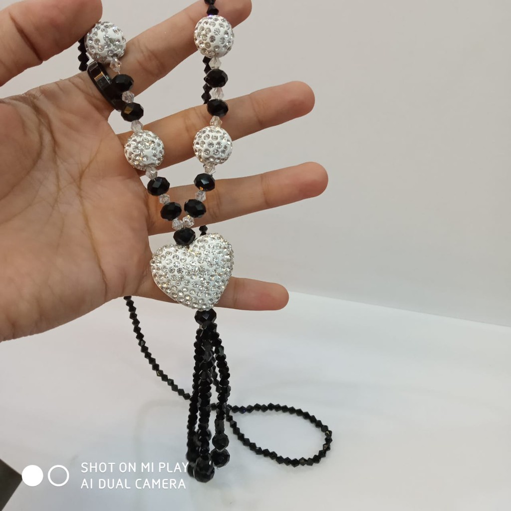 Kalung Manik Payet Fashion Wanita Manik LOVE Cantik Elegant Tokopelanginicer