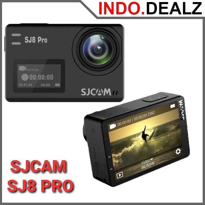 SJCAM SJ8 Pro Kamera Aksi 4K, 12MP, IPX8 Waterproof, Wi-Fi, 70 Menit Baterai