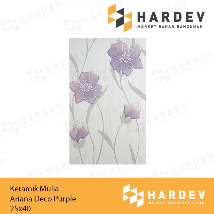 KERAMIK MULIA 25X40 ARIANA DECO PURPLE KW1