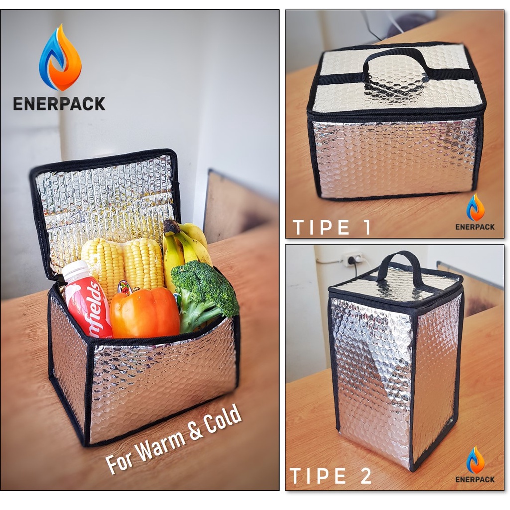 TAS ALUMINIUM FOIL Warm Bag Cooler Bag - Tas Eskrim - Tas Bekal - Tas Hangat EP-001