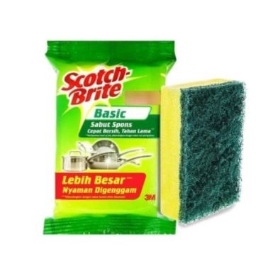 Sabut Spons Scotch Brite - Busa Cuci Piring