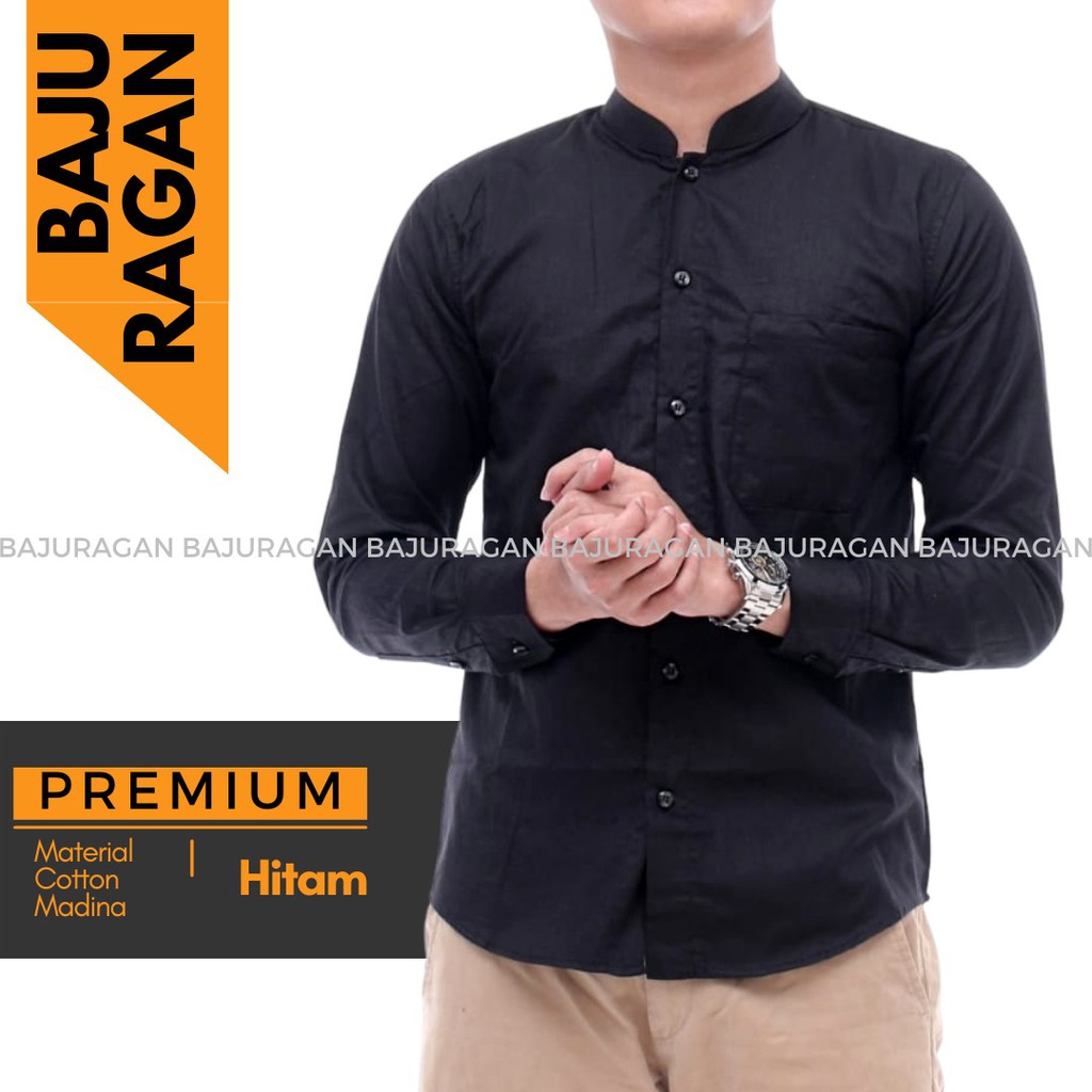 Atasan Muslim Pria Slimfit Panjang Kafa Premium Lengan Panjang / Baju Koko Pria