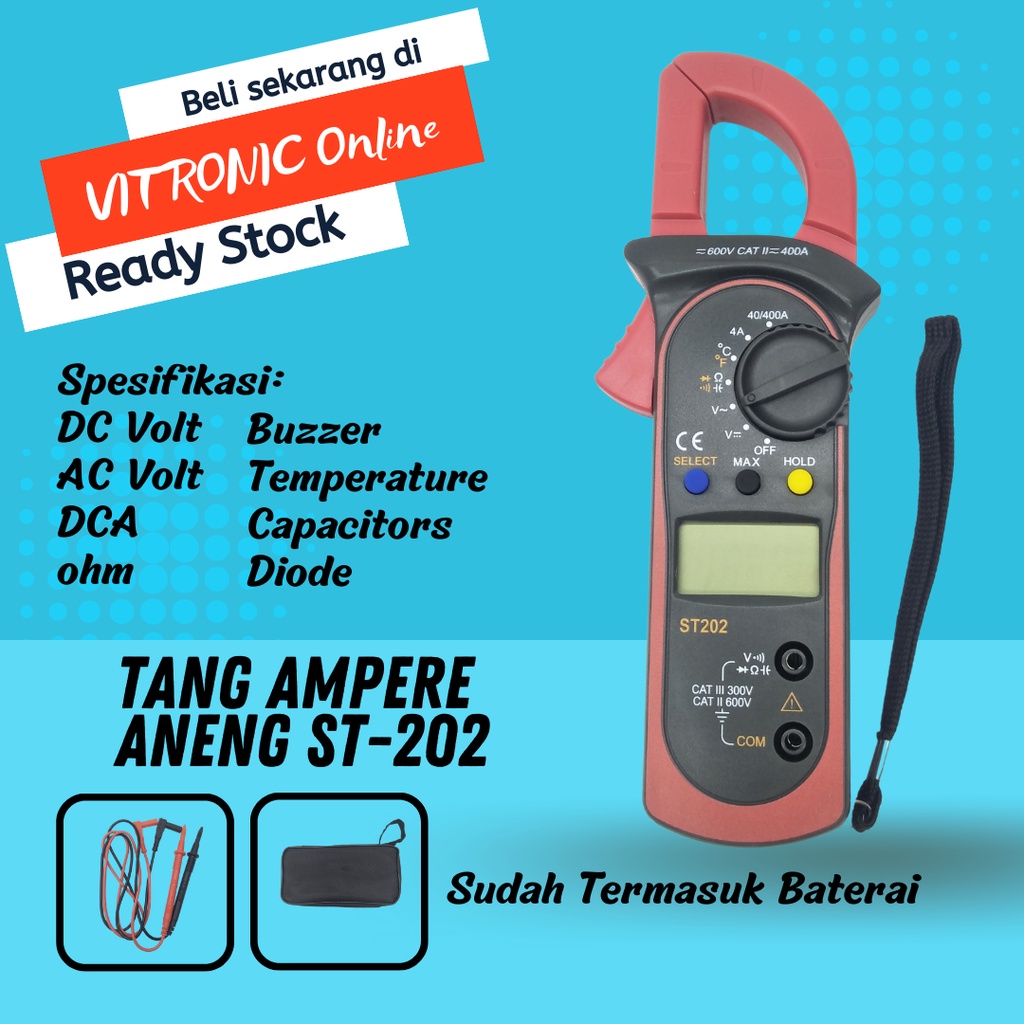 Tang Ampere Aneng ST-202 Digital Clamp Meter ST202