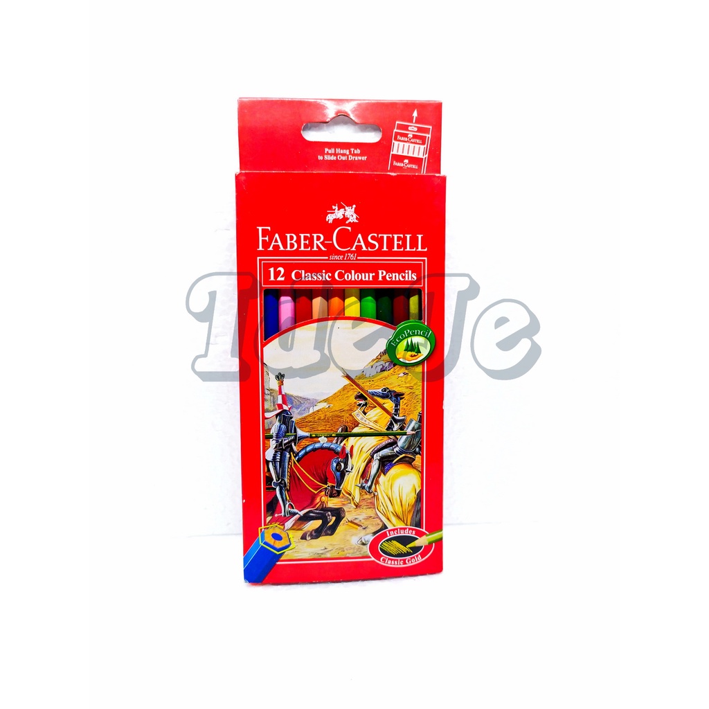 

PENSIL WARNA 12 FABER CASTELL PANJANG