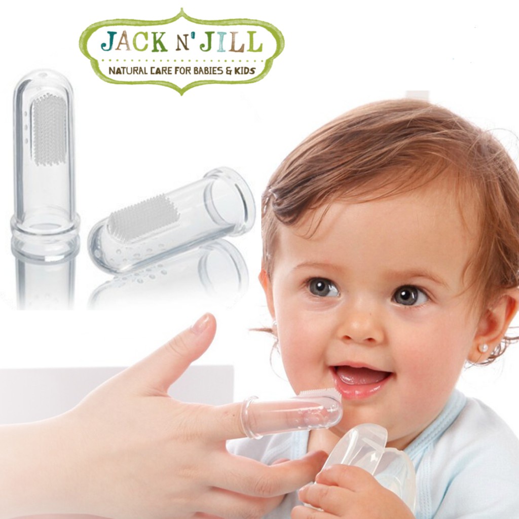 JACK N JILL Silicone Baby Brush Stage 1 Stage 2 Stage 3 Finger Brush Silicone Brush Sikat Gigi Bayi