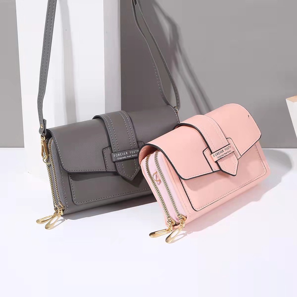 Tas Sempang Wanita Slingbag Handphone Import Style Korea Real Pict ForeverYoung