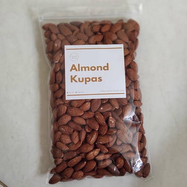 

Almond Kacang Almond Panggang Kupas Almond Roasted Almond Matang 500gr / 1kg