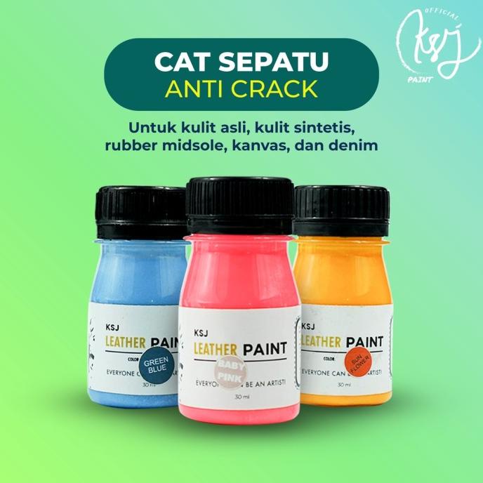 Cat Sepatu kulit - Midsole tas dan Sepatu perlengkapan shoescare Merek