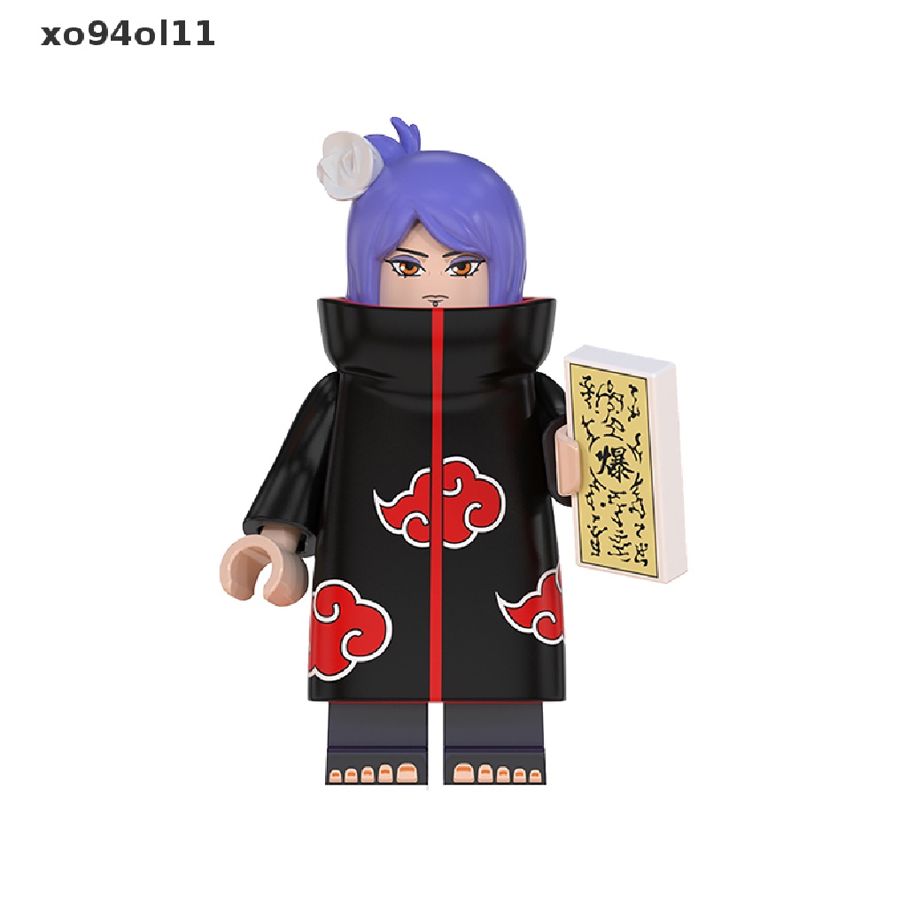 Xo 8pcs Mainan Balok Bangunsusun Model Lego Minifigures Naruto Comic Untuk Anak