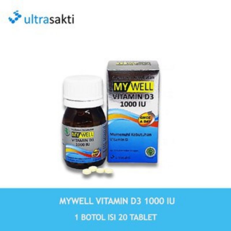 MY WELL VIT D3 1000IU/VITAMIN D3/anti covid/vitamin anti covid/vitamin D3 1000 IU