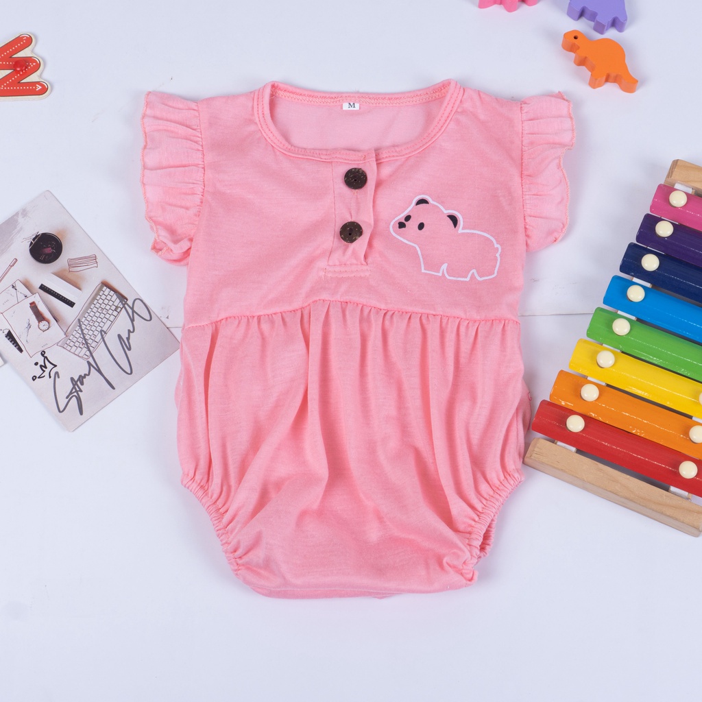 VS - Ruffle Romper Baby Jumper Bayi Perempuan Animal Edition 0-2 thn