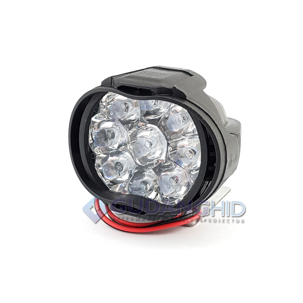 Lampu Tembak Sorot LED Spion Motor Mobil Cree 9 Mata 9W 12V Spotlight