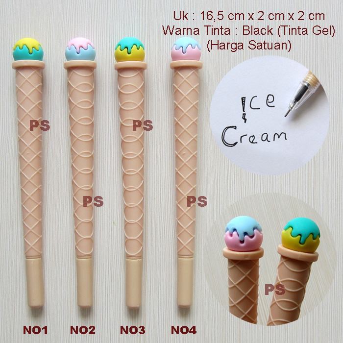 

Bolpen Tinta Gel Ice Cream Cone