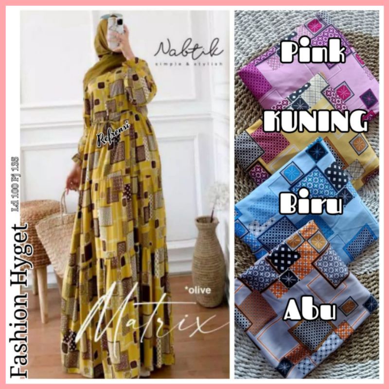 [Fashion Muslim] GAMIS HYGET PART 2 kekekinian | busui | murah | jumbo | motif