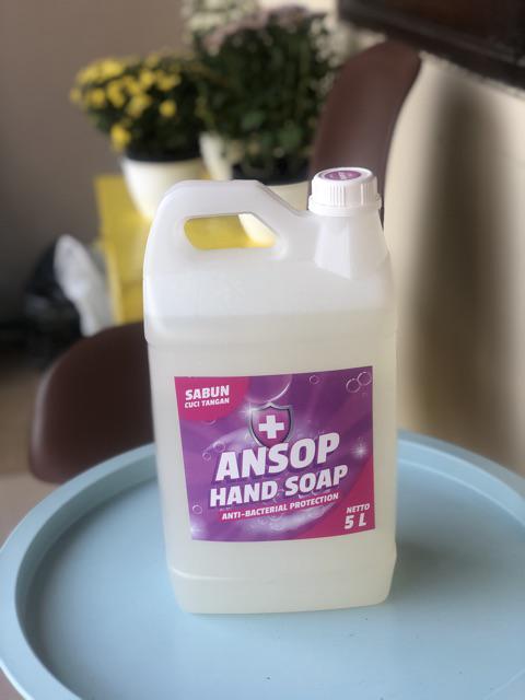 Ansop Karbol Anti Bacterial Pembersih Lantai 5 Liter Ready Anti Corona 5l / Ansoap