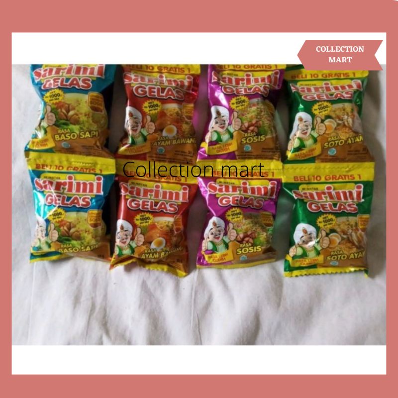 

| SARI MIE GELAS MIE INSTAN | Netto 30gr , 1 renceng isi 5pcs