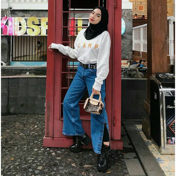 Vivian Bf Kulot CELANA  BOYFRIEND  CELANA  WANITA JEANS  Vivian Bf Kulot CELANA  BOYFRIEND  CELANA  WANITA JEANS