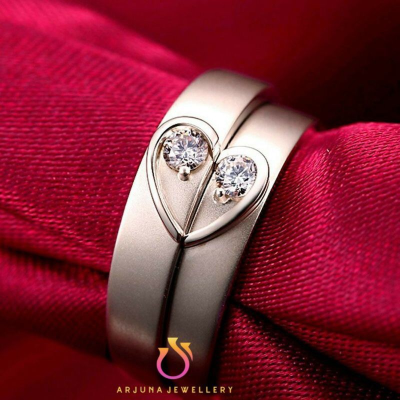 Cincin Kawin Tunangan Emas Putih Couple Ar.180