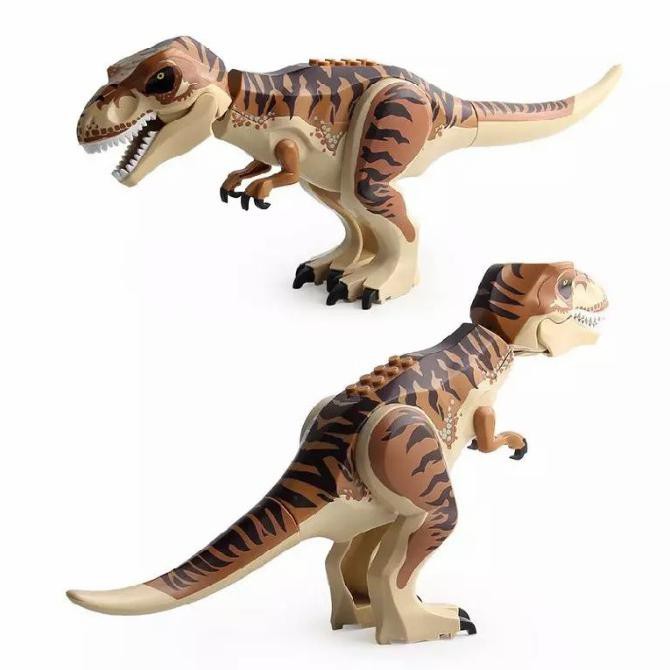 Hemat Mainan Anak Lego Dinosaurus Jurassic World Park Dino Tyranosaurus Trex - Kream Terbatas
