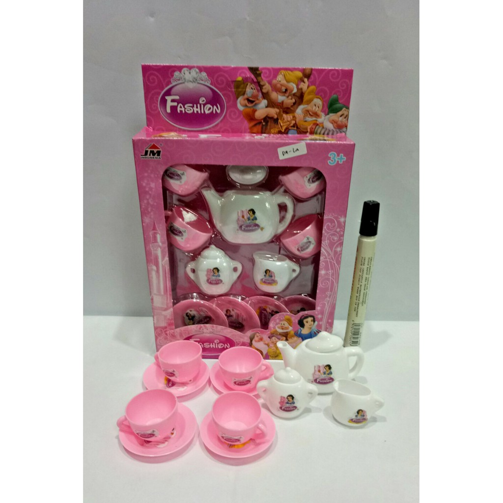 Mainan Teko Cangkir Gelas Piring 1set Mini Hello Kitty / Frozen - WH090