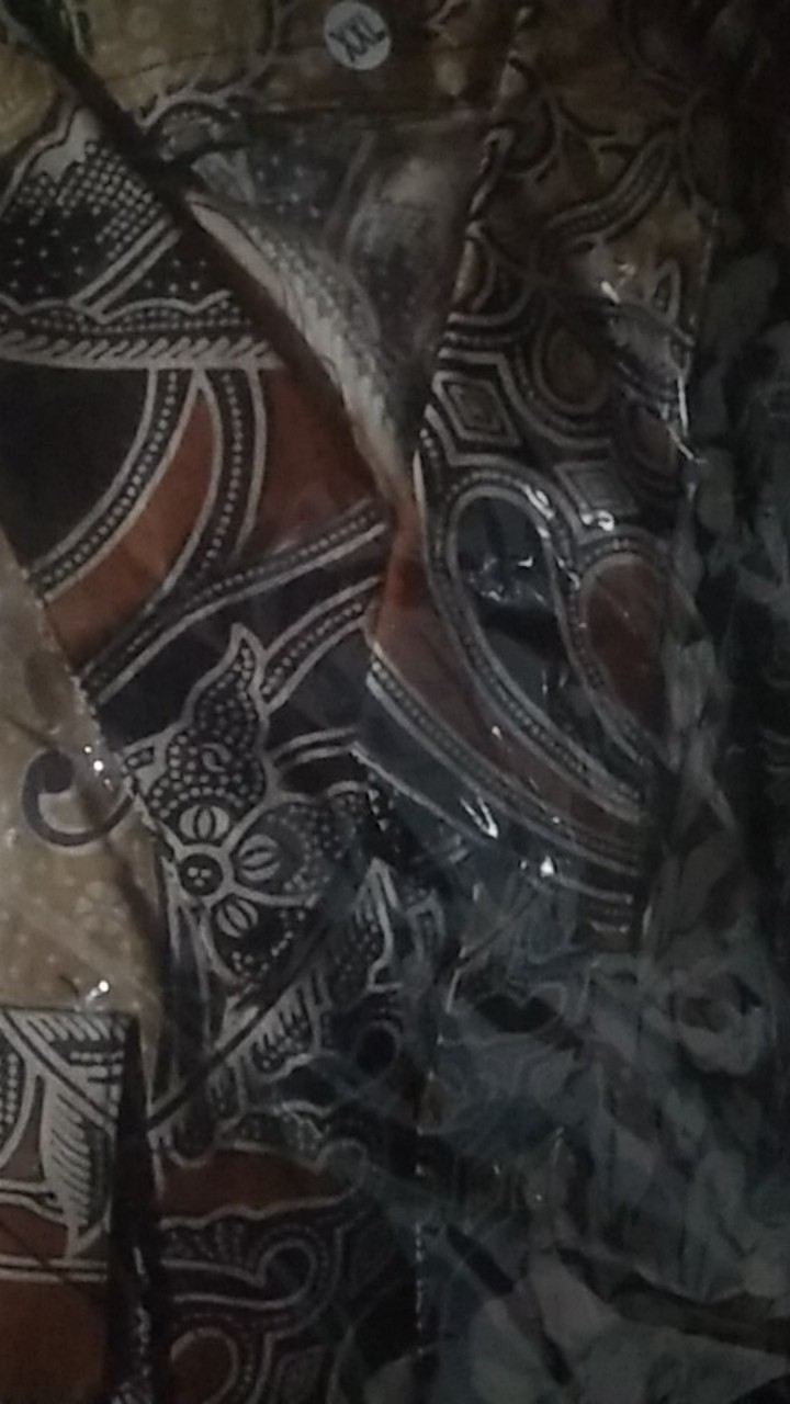 New Motif Bluse Ziper Zebra Cople Batik Seragam Kantor Ukuran S M L Xl Xxl