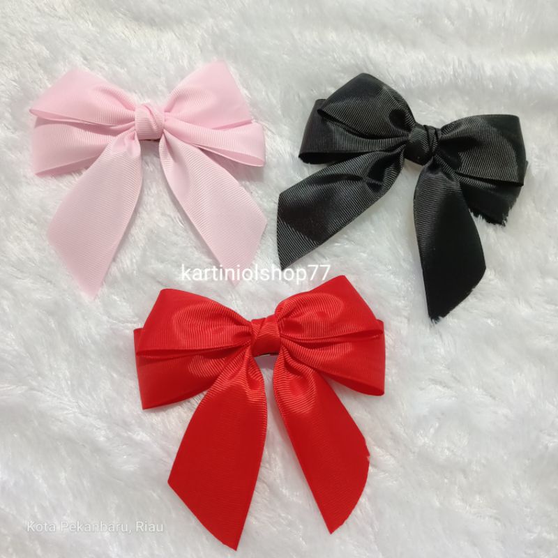 Jepit Rambut Otomatis Pita Rambut Korean Style --&gt; by KartiniOlshop77