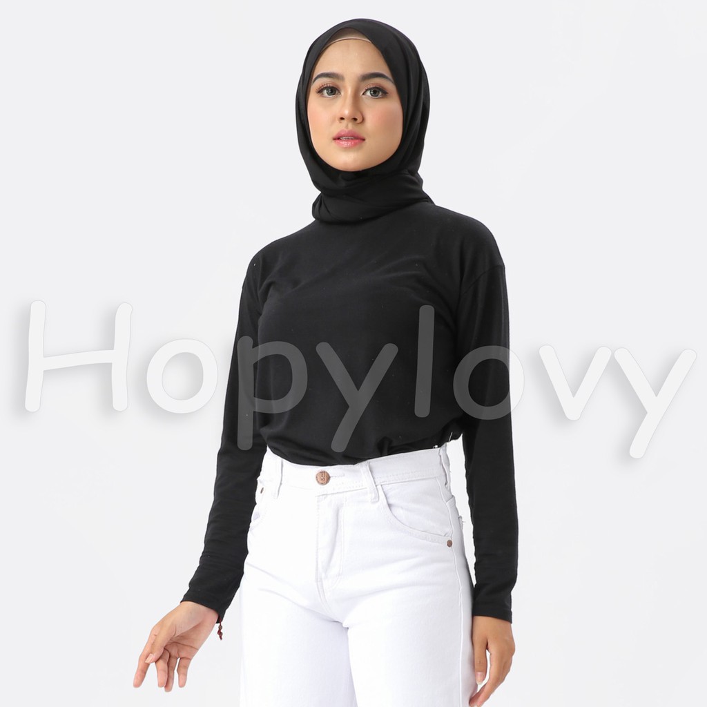 HOPYLOVY - Sweater Wanita Hoodie Polos Basic Hariet PREMIUM