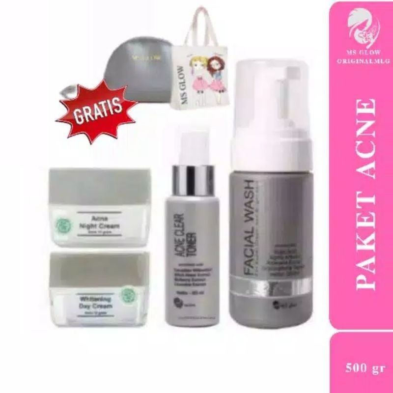 PAKET WAJAH MS GLOW/DIJAMIN ORI/JAMINAN UANG KEMBALI APABILA PRODUK TIDAK ORI