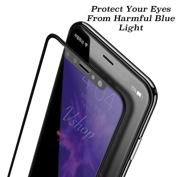 TEMPER GLASS - TG IPHONE 12/12PRO ANTI BLUE 5D FULL LEM FULL COVER