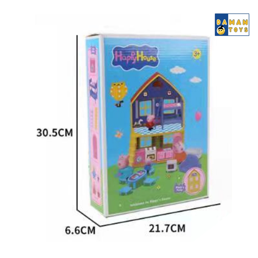 Mainan Rumah Rumahan Peppa Pig Piggy's Home Hadiah Kado Anak Perempuan