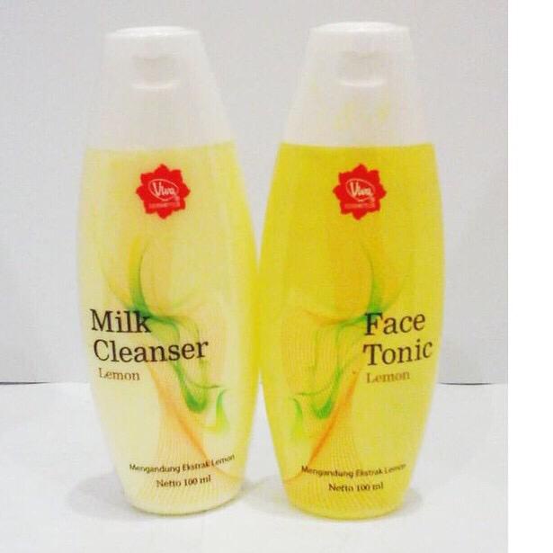 Paket Lemon Viva Face Tonic Milk Cleanser Kulit Berminyak 100 ml