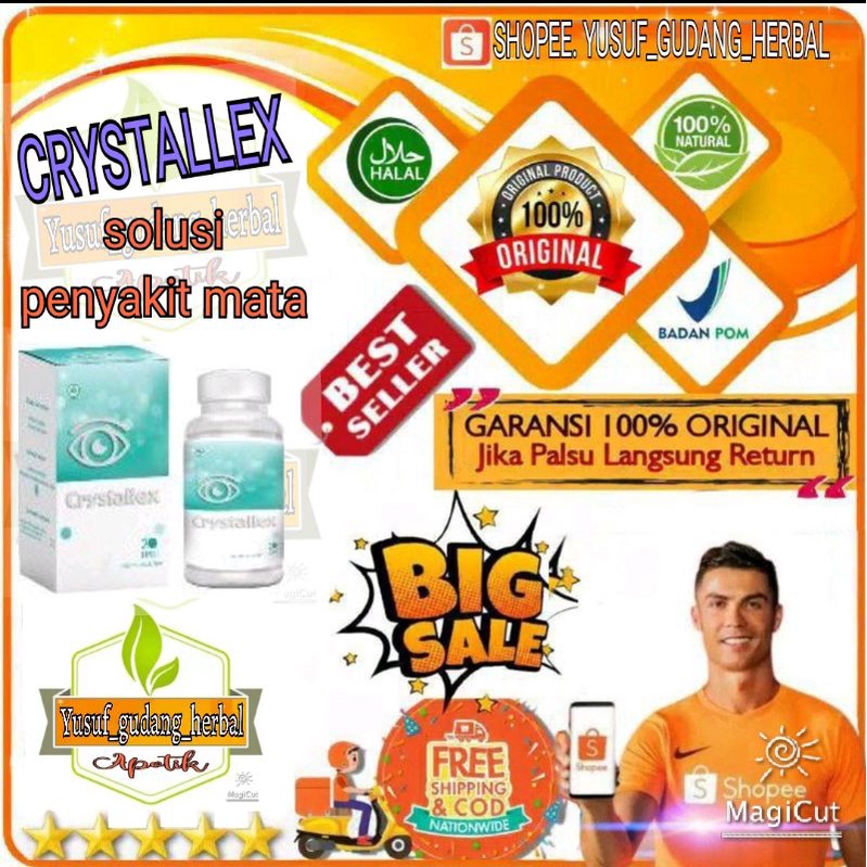 CRYSTALLEX obat mata asli minus katarak rabun original