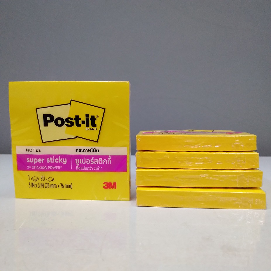 

3M Post It 654 1SS3Y Sunny Side Yellow Super Sticky Note 3inch x 3inch
