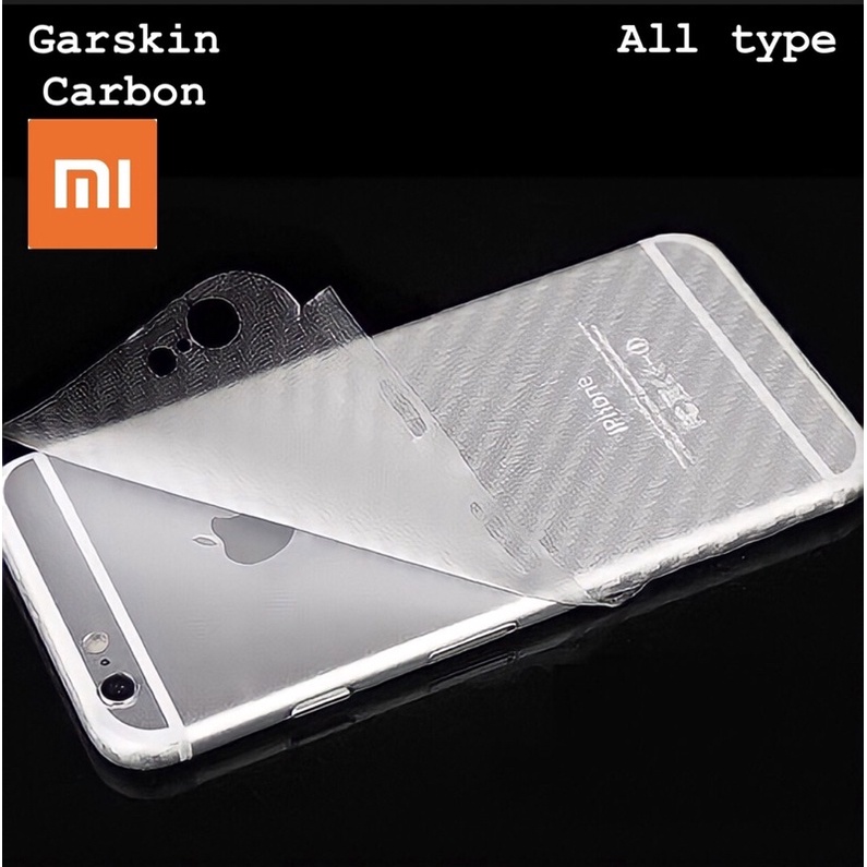 Garskin Skin Carbon Hydrogel Anti Gores Belakang Hp XIAOMI REDMI 6 7 8A 9A 9C NOTE 6 PRO NOTE 8 PRO NOTE 9 NOTE 9 PRO NOTE 10 NOTE 10 PRO REDMI 10 5G note 11 pro note 11 m4 pro f4 c40 a1 12c x5 5G