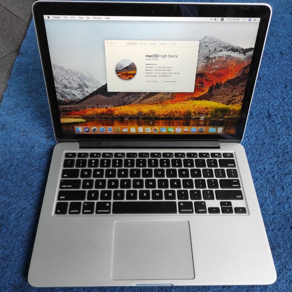 MACBOOK PRO 2015 i3/8GB/128 DAN 256 GB SECOND MULUS