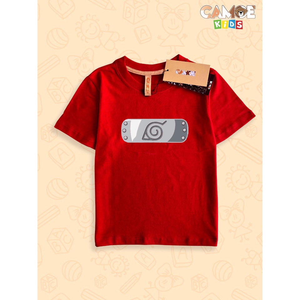 kaos anak kids premium desain  naruto konoha headband